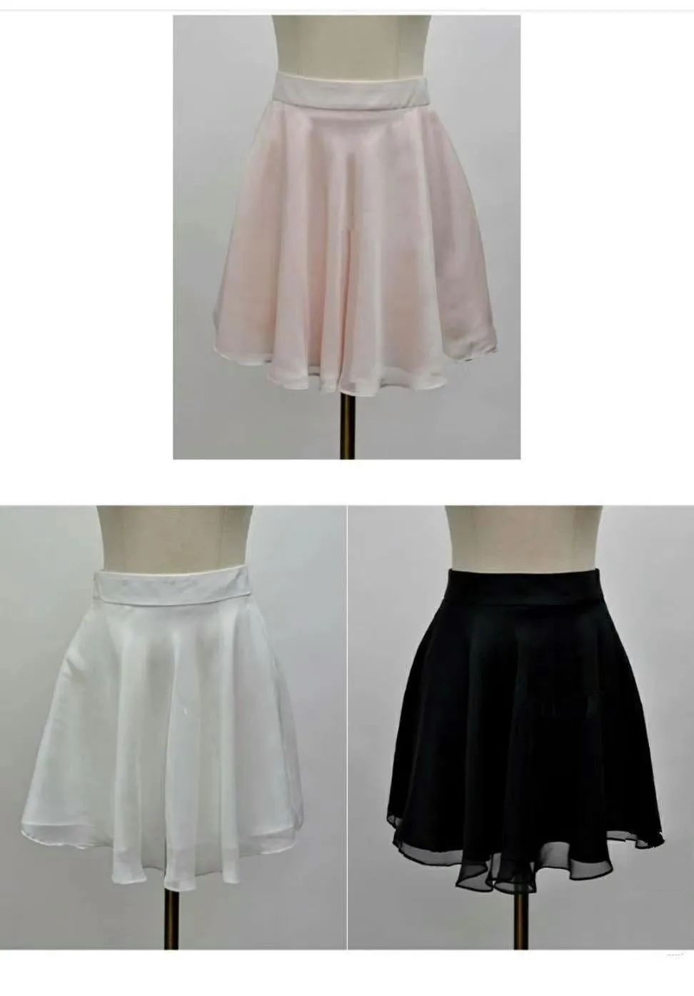 Chiffon Layered Mini Skirt Set